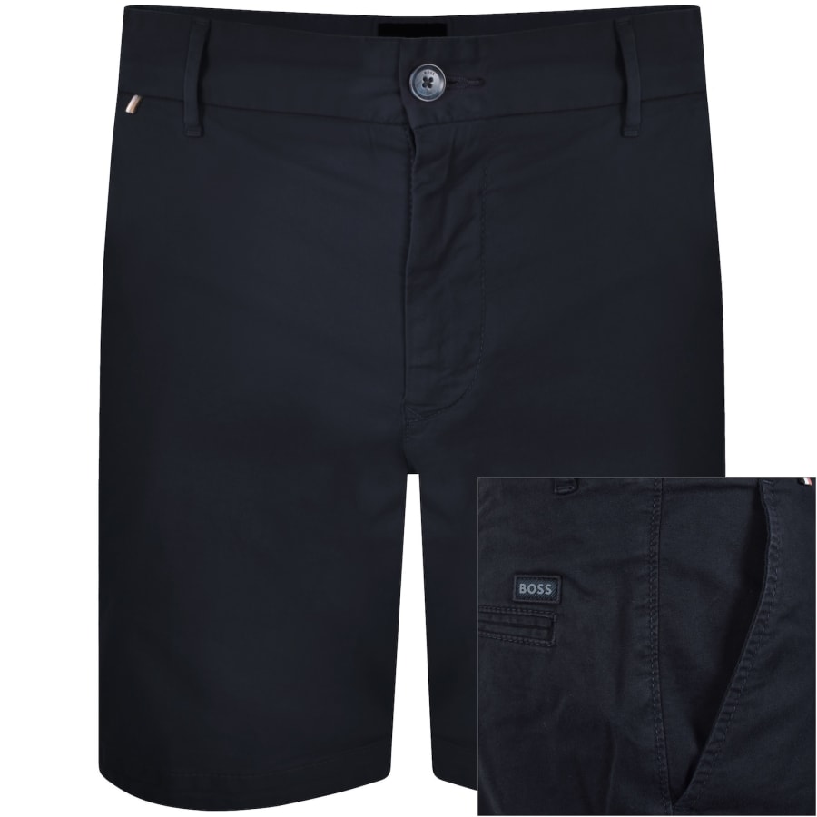 BOSS Herren H-Slice-Shorts1 Slim Fit - Elastische Baumwoll-Twill Shorts